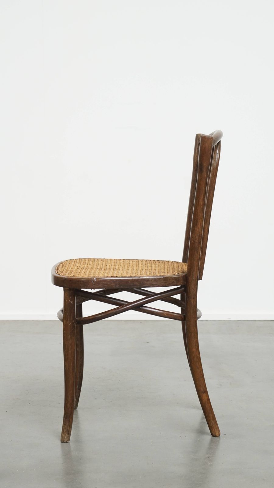 Lovely Timeless Bistro Chair In The Style Of Thonet With A Woven Wicker Seat photo 168.0