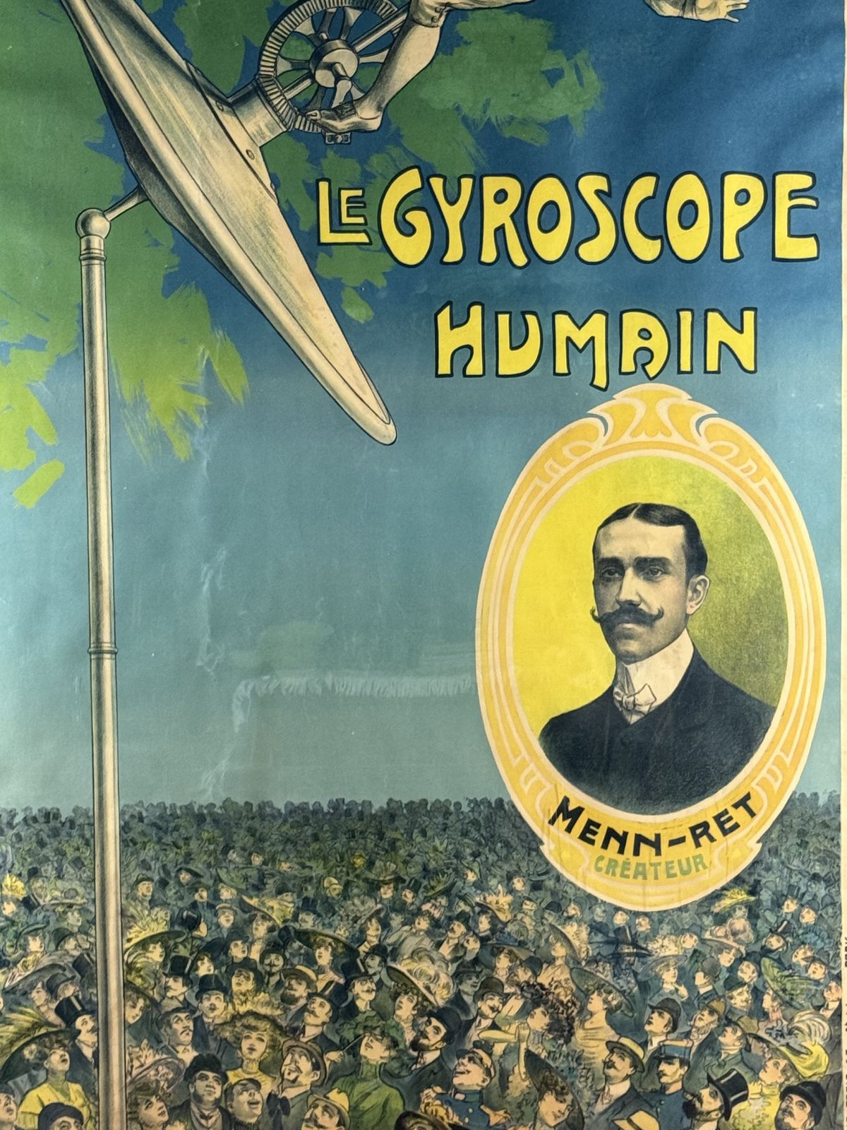 Candido Aragonez De Faria, Le Gyroscope Humain, Original Affiche, C. 1910 photo furniture
