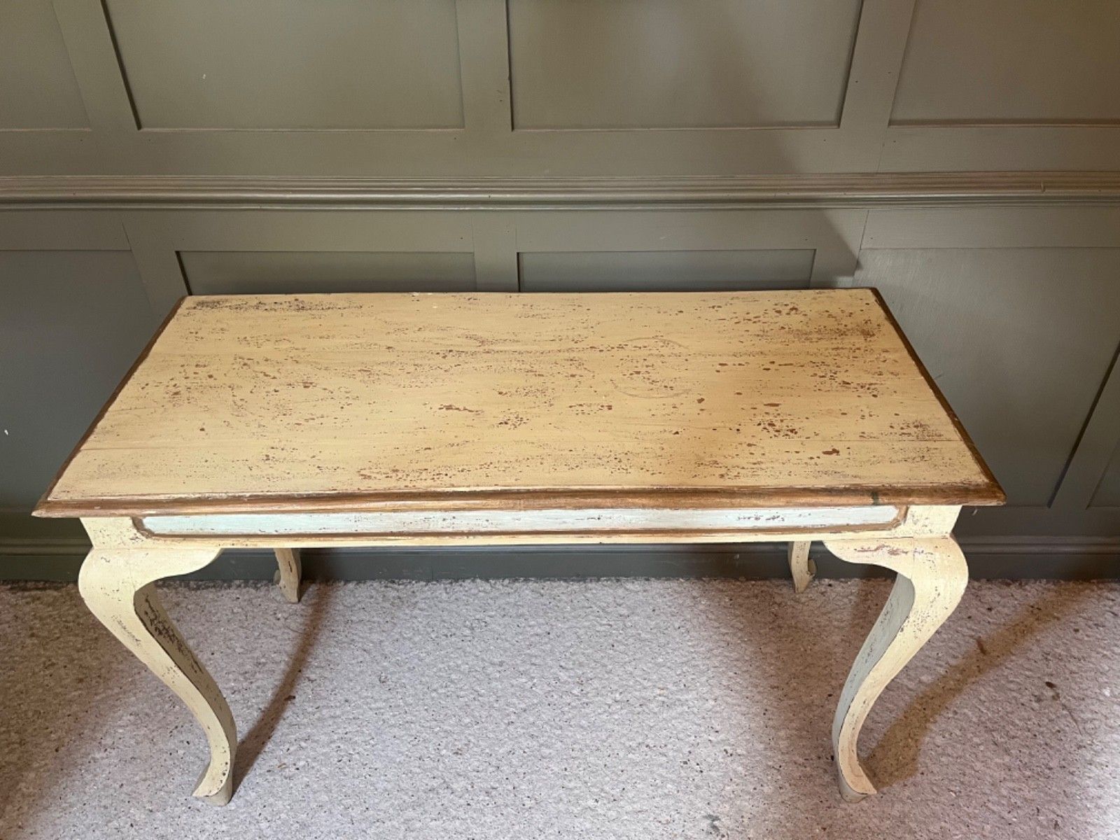 Vintage/Antique Painted Table French Hall Table/Console Table photo for sale