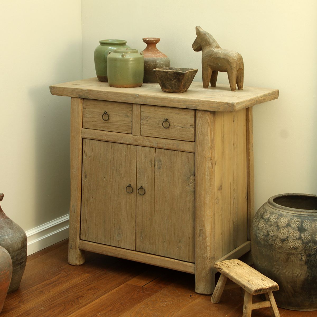 photo for sale Tapered Natural Elm Cabinet, Traditional