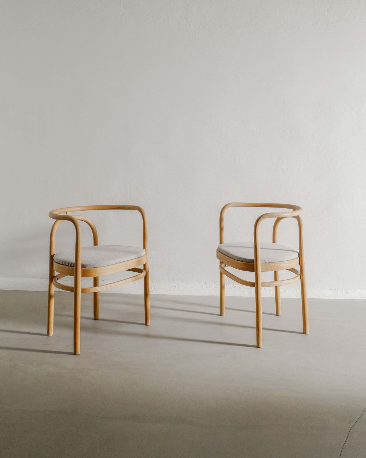 Danish Mid Century Modern Sculptural Wooden "Pk 15" Armchairs In Ash By Poul Kjærholm, 1990s