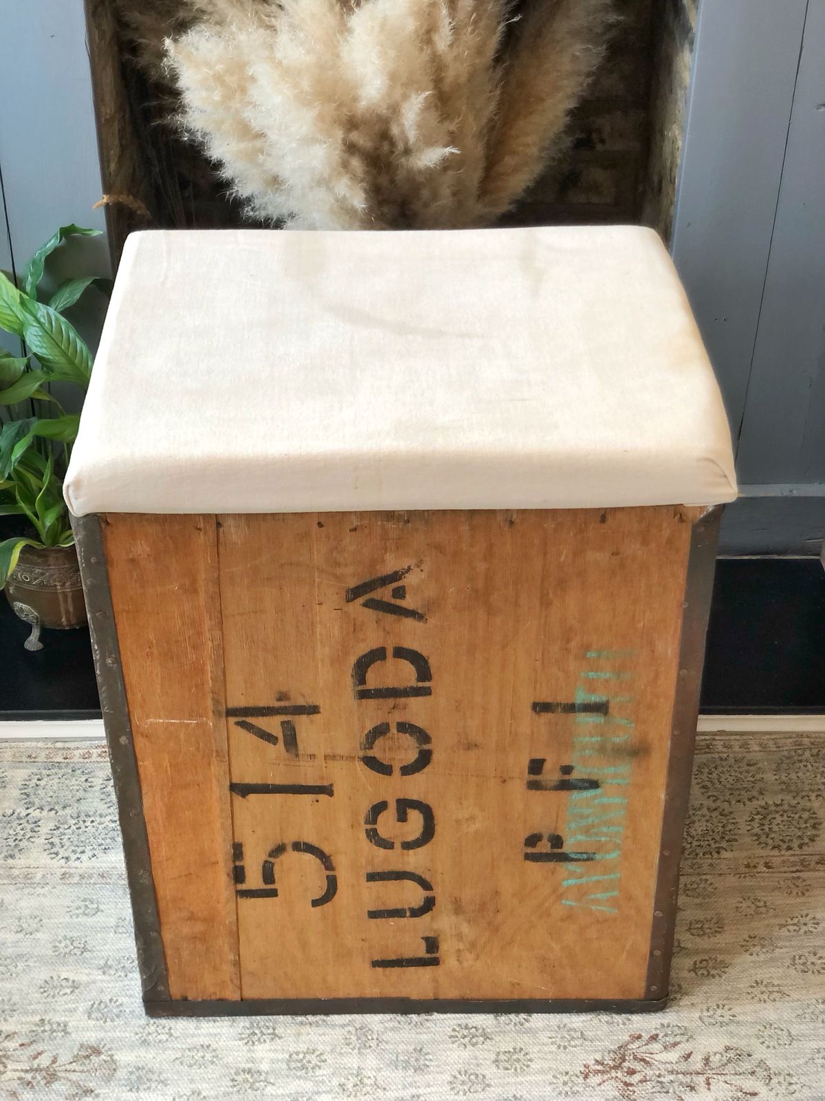 Vintage Wooden Tea Chest, Early 20th Century photo Furniture