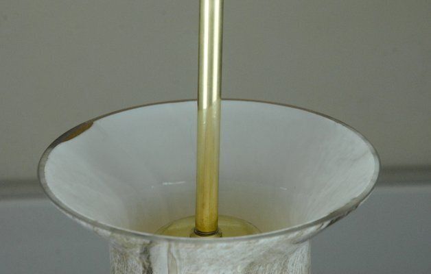 Model 277p Handblown Marbled Glass Pendant Lamp By Anders Pehrson For Ateljé Lyktan, Sweden, 1970s photo vinterior