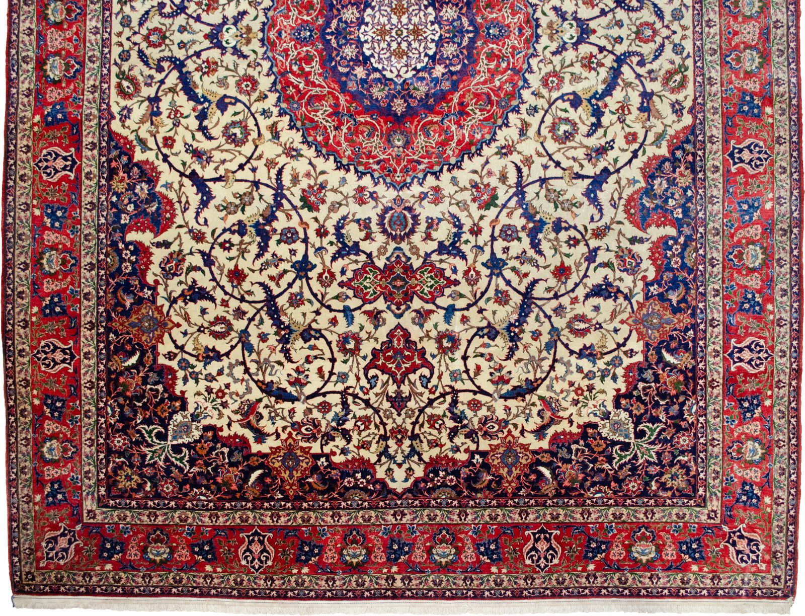 Antique Isfehan Carpet 378x262cm photo Textiles
