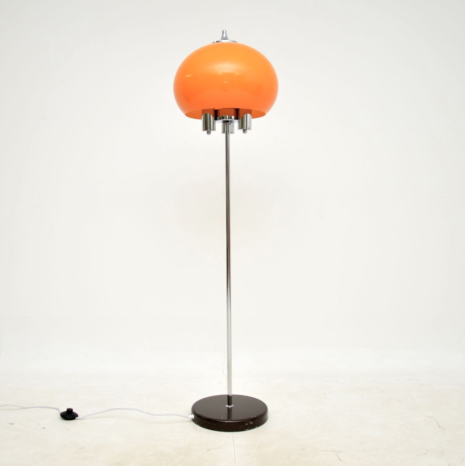 1970’s Vintage Italian Chrome Floor Lamp photo furniture