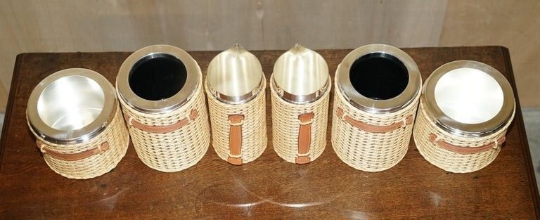 Fine Important Lady De Rothschild Hermes Paris Farming Wicker Chrome Picnic Set photo furniture