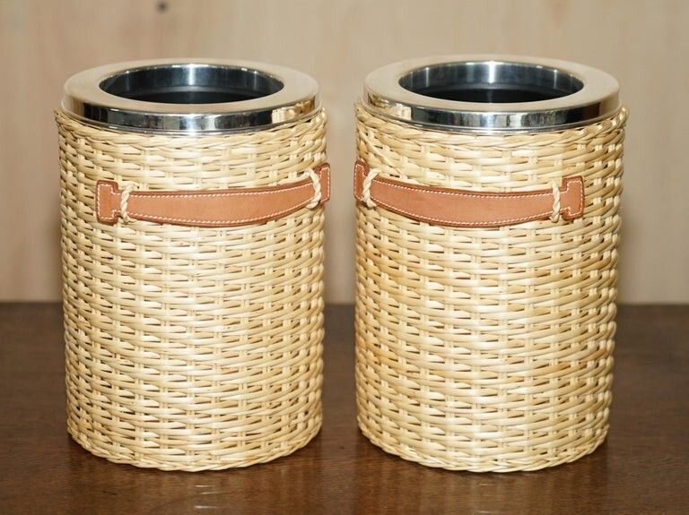 85000.0 Fine Important Lady De Rothschild Hermes Paris Farming Wicker Chrome Picnic Set photo