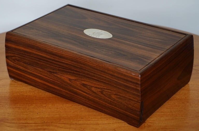 One Off Winsor & Newton Queen Elizabeth Jubilee Sterling Silver 1977 Artist Box photo furniture
