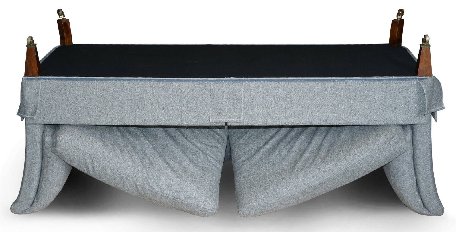 Furniture Fully Restored Howard & Son's Baring Sofa Grey Herringbone 100% Wool Upholstery photo