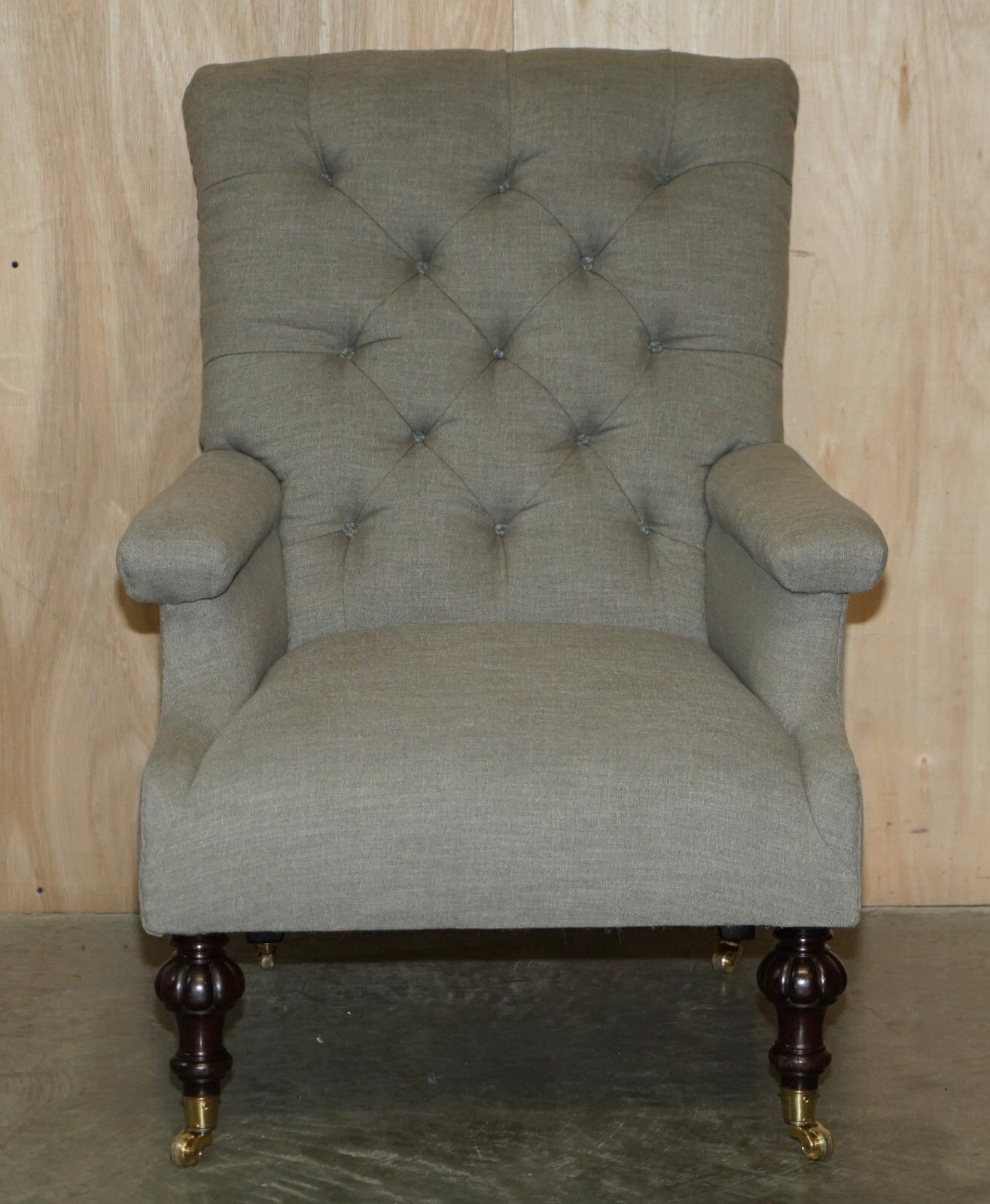 Fine Pair Of Antique Original William Morris & Co Edinburgh Stamped Armchairs photo Furniture