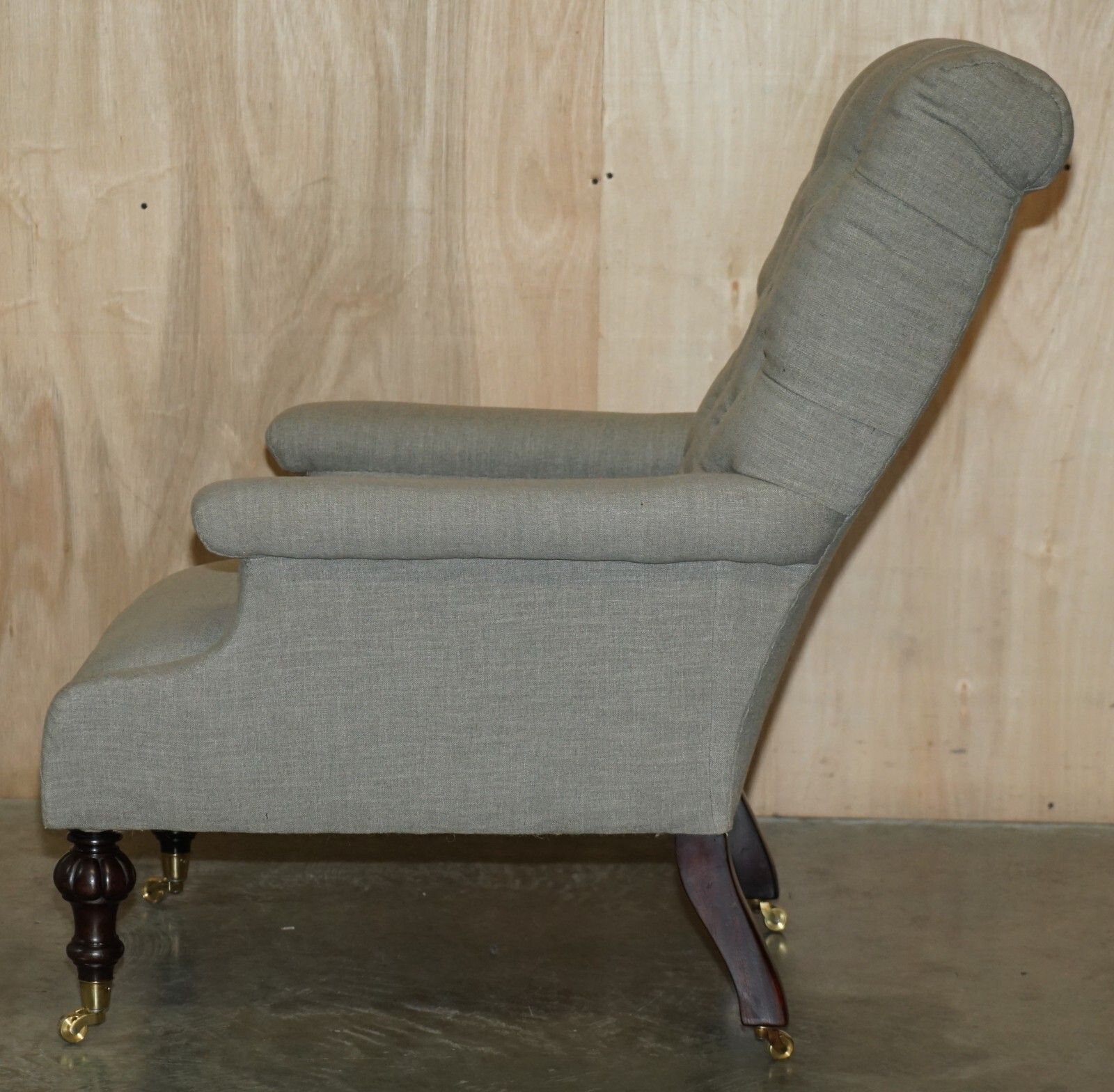 15000.0 Fine Pair Of Antique Original William Morris & Co Edinburgh Stamped Armchairs photo