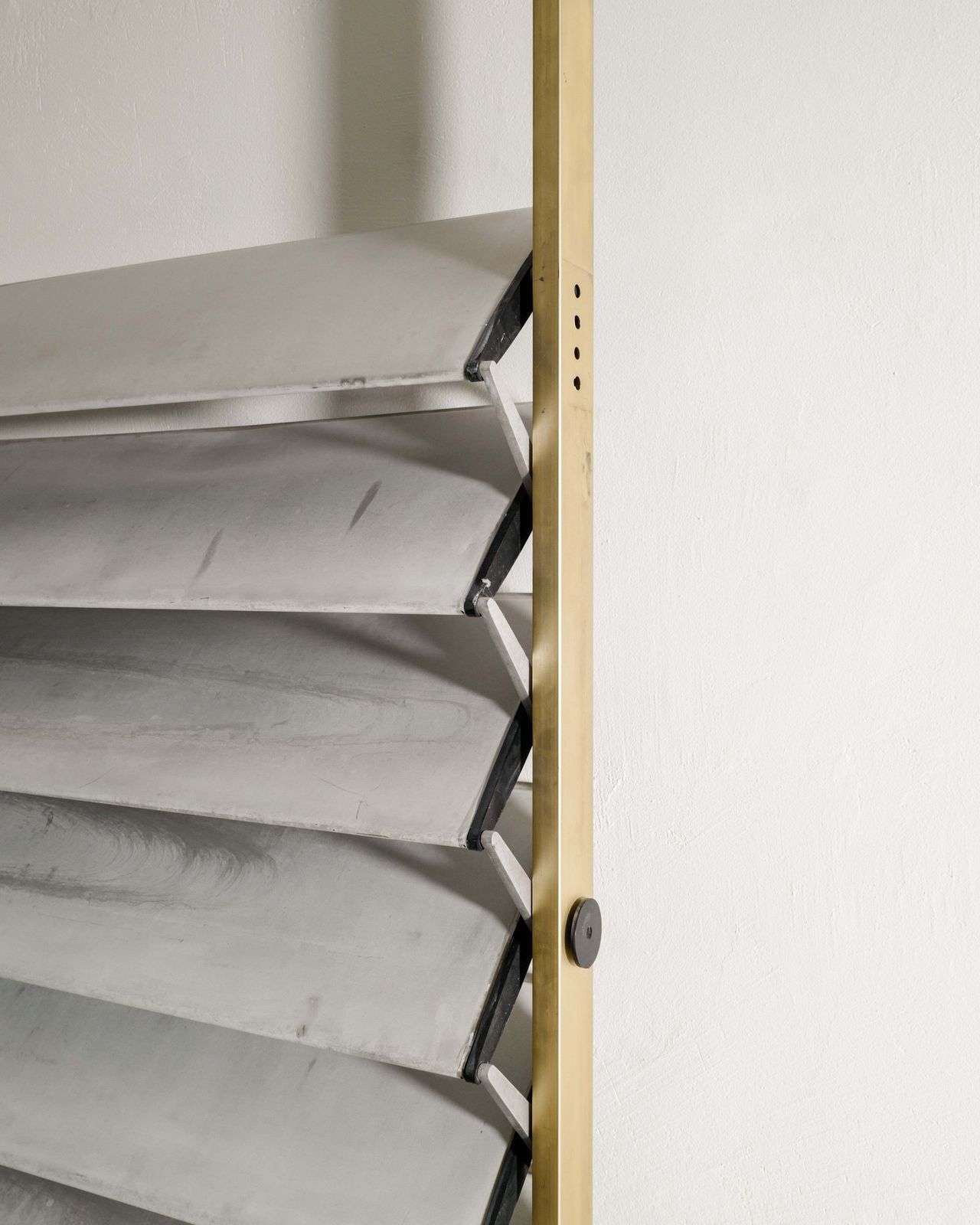 French Mid Century Architectural Aluminum "Brise De Soleil" Shutter By Jean Prouvé, 1950s photo Home Fixtures