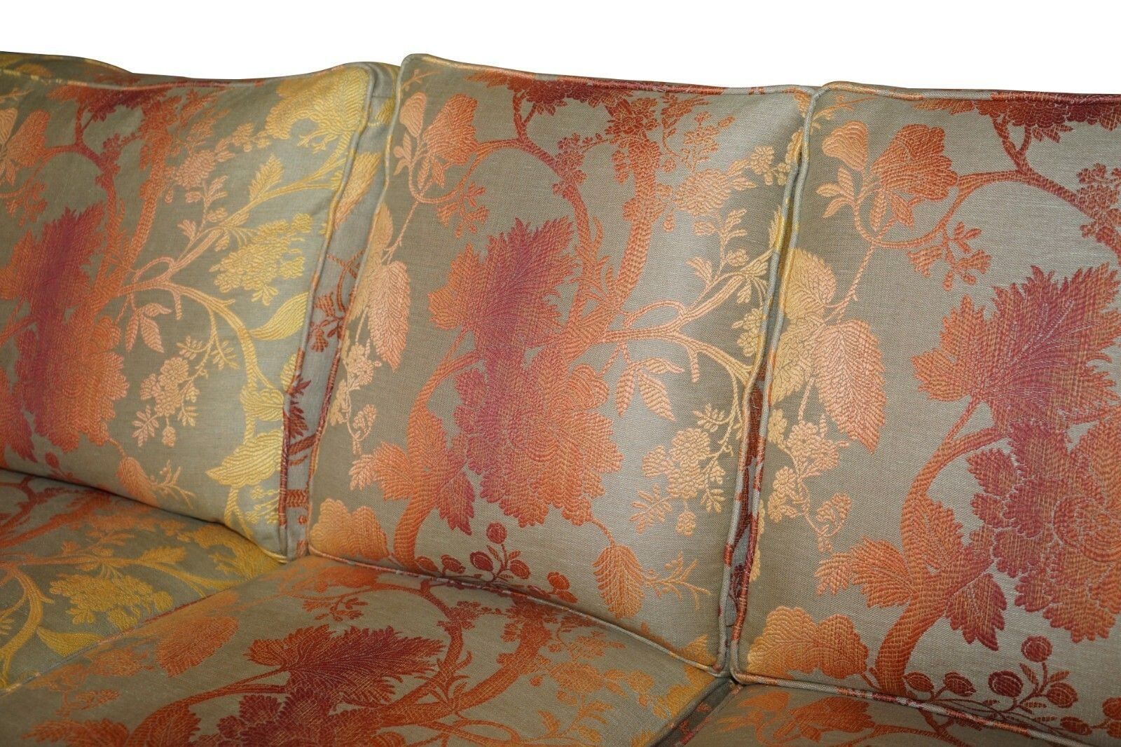 George Smith Signature Large 7 Seater Corner Sofa With Velour Floral Upholstery photo 12000.0