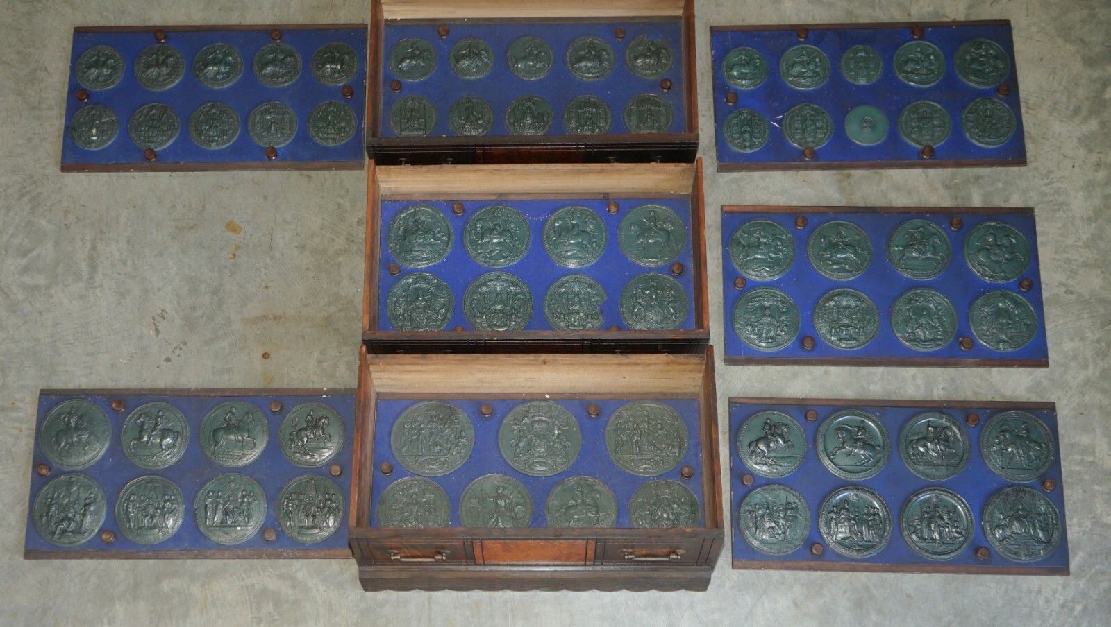 photo for sale R Crosby & Son Victorian Burr Elm Wellington Chest Of Drawers 160 Crests Seal