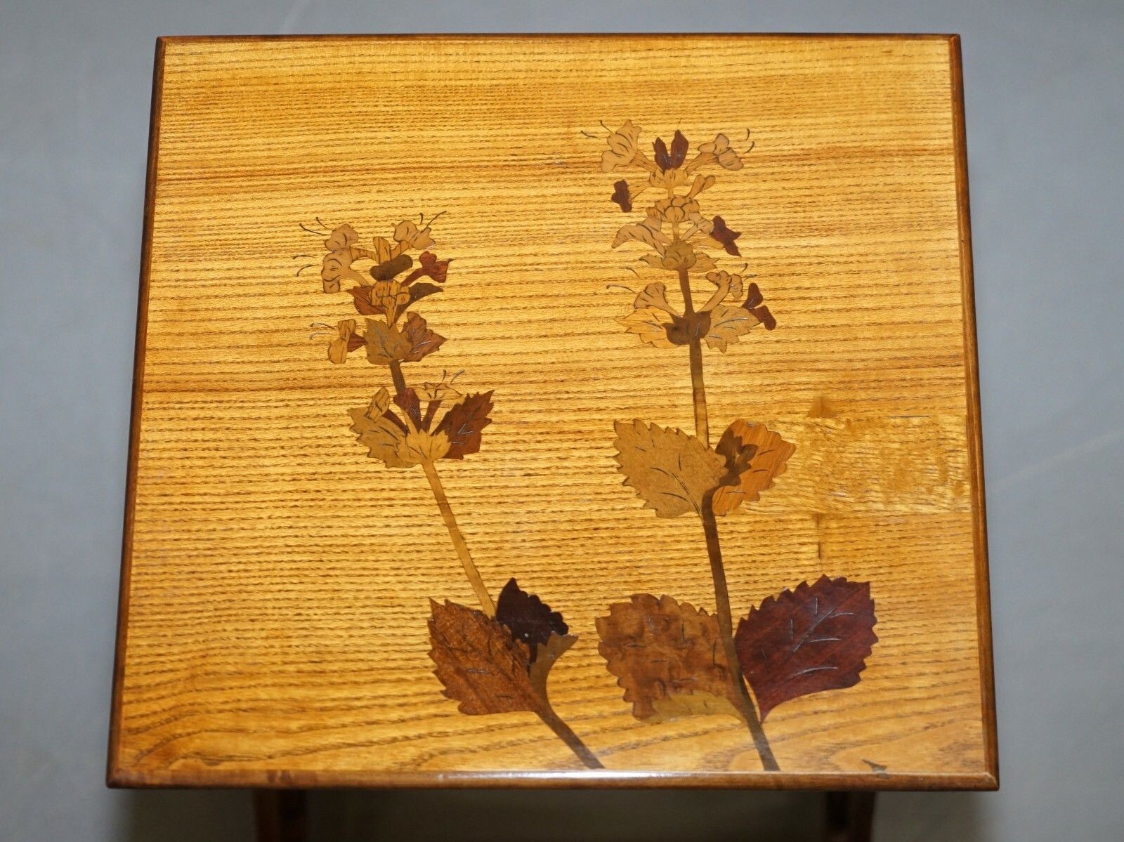 10000.0 Extremely Rare Nest Of Four Emile Galle Specimen Wood Tables Art Nouveau 4 photo