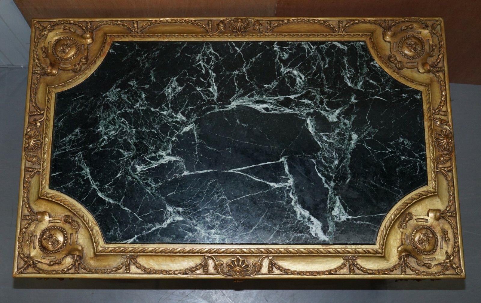 Large Important 19th Century Continetal Carved Giltwood And Marble Centre Table photo Furniture