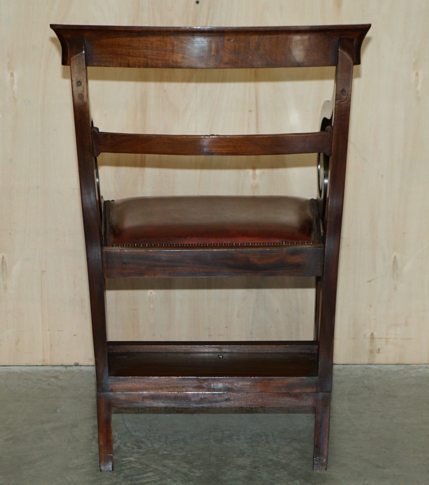 photo furniture Restored Metamorphic Antique Regency Armchair To Library Steps Gillows Lancaster