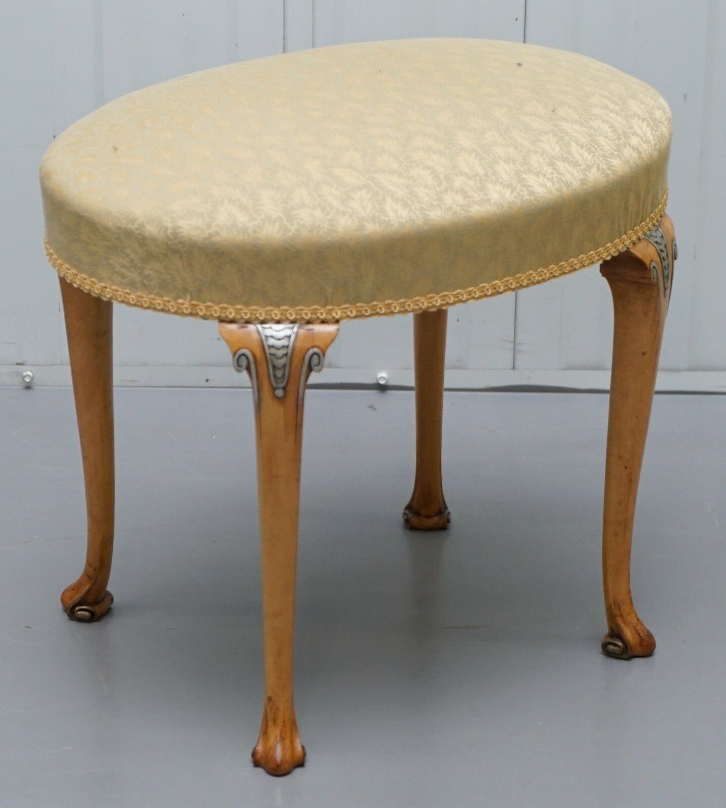 8500.0 Victorian Hampton & Son's Satinwood Bedroom Suite Wardrobe Dressing Table Mirror photo