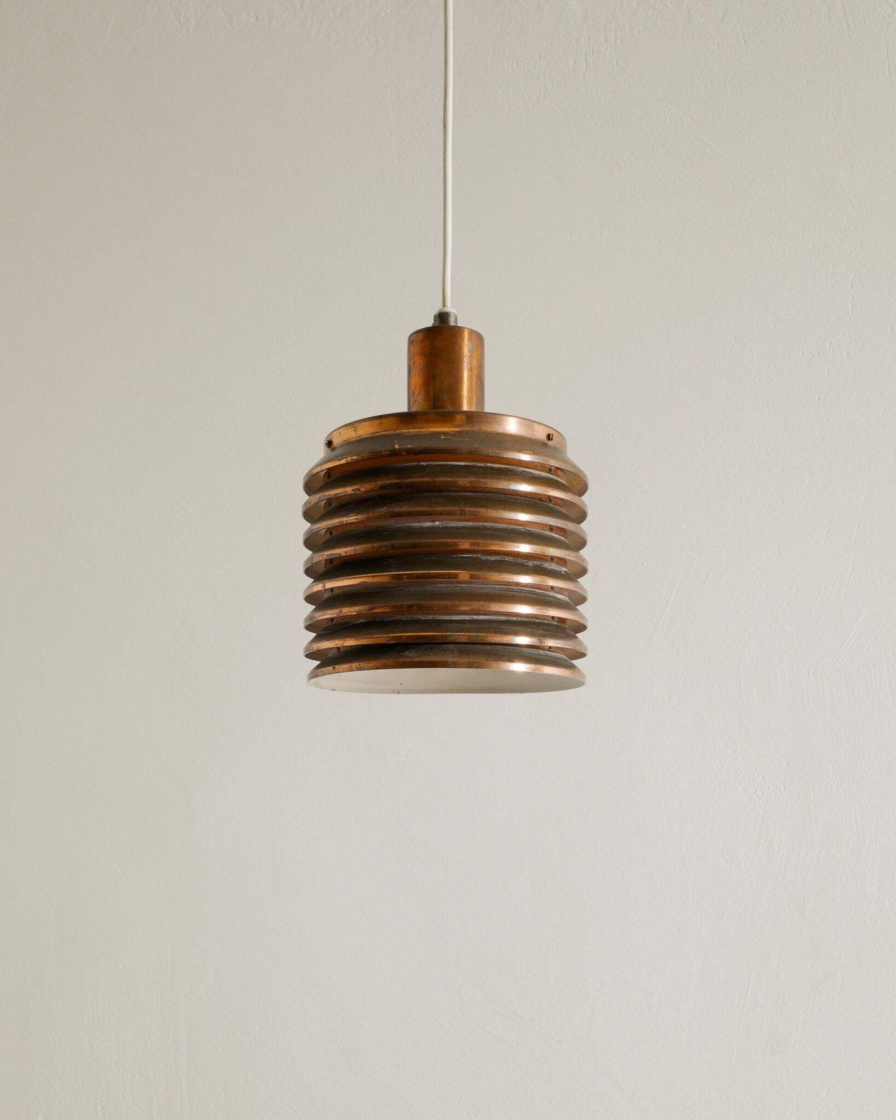 Vintage Swedish Mid Century Copper "T 642" Ceiling Pendant Lamp By Hans Agne Jakobsson, 1950s photo furniture