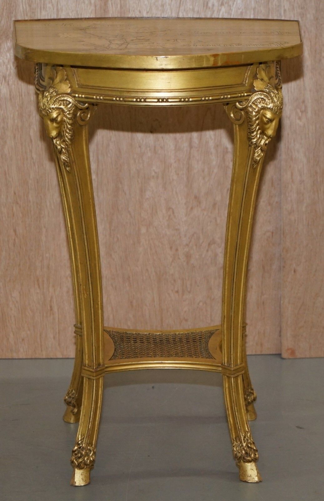photo furniture Very Rare Emile Galle Romantic Specimen Wood Table Un Peu Beaucoup Passionnement