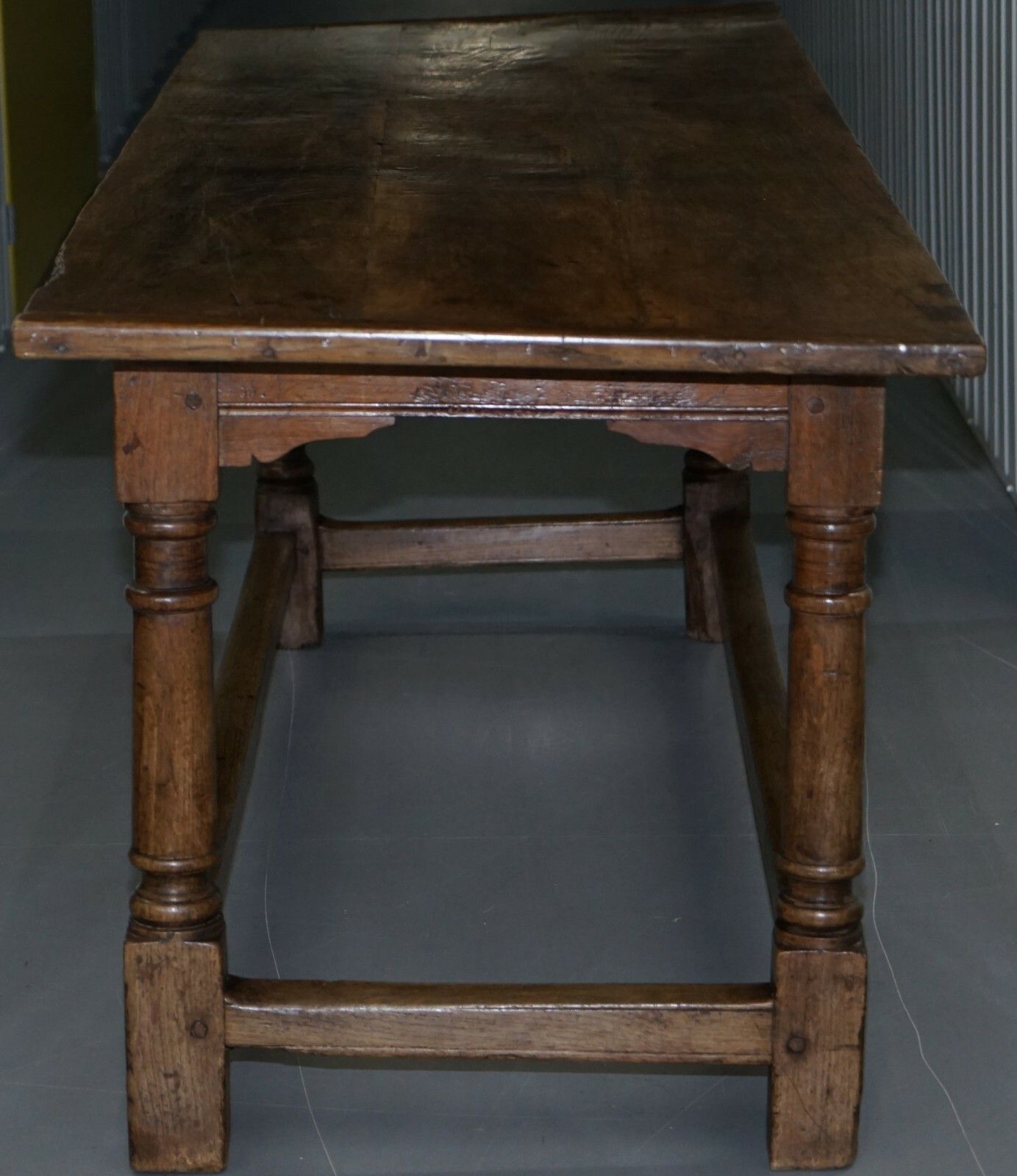 photo for sale Very Rare Charles I 1630 Oak Refectory Dining Hall Table, Plaish Hall Shropshire