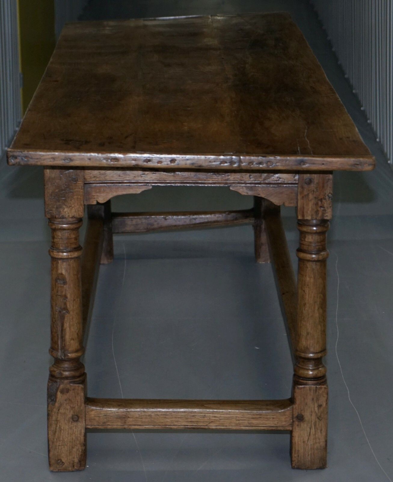 Furniture Very Rare Charles I 1630 Oak Refectory Dining Hall Table, Plaish Hall Shropshire photo
