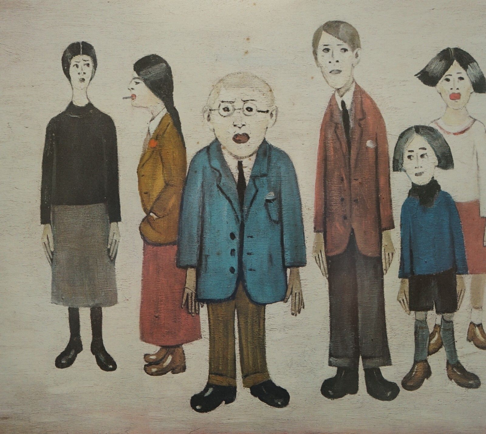 photo furniture Large Original L S Lowry His Family Signed Ltd Edition 444/575 Lithograph Print