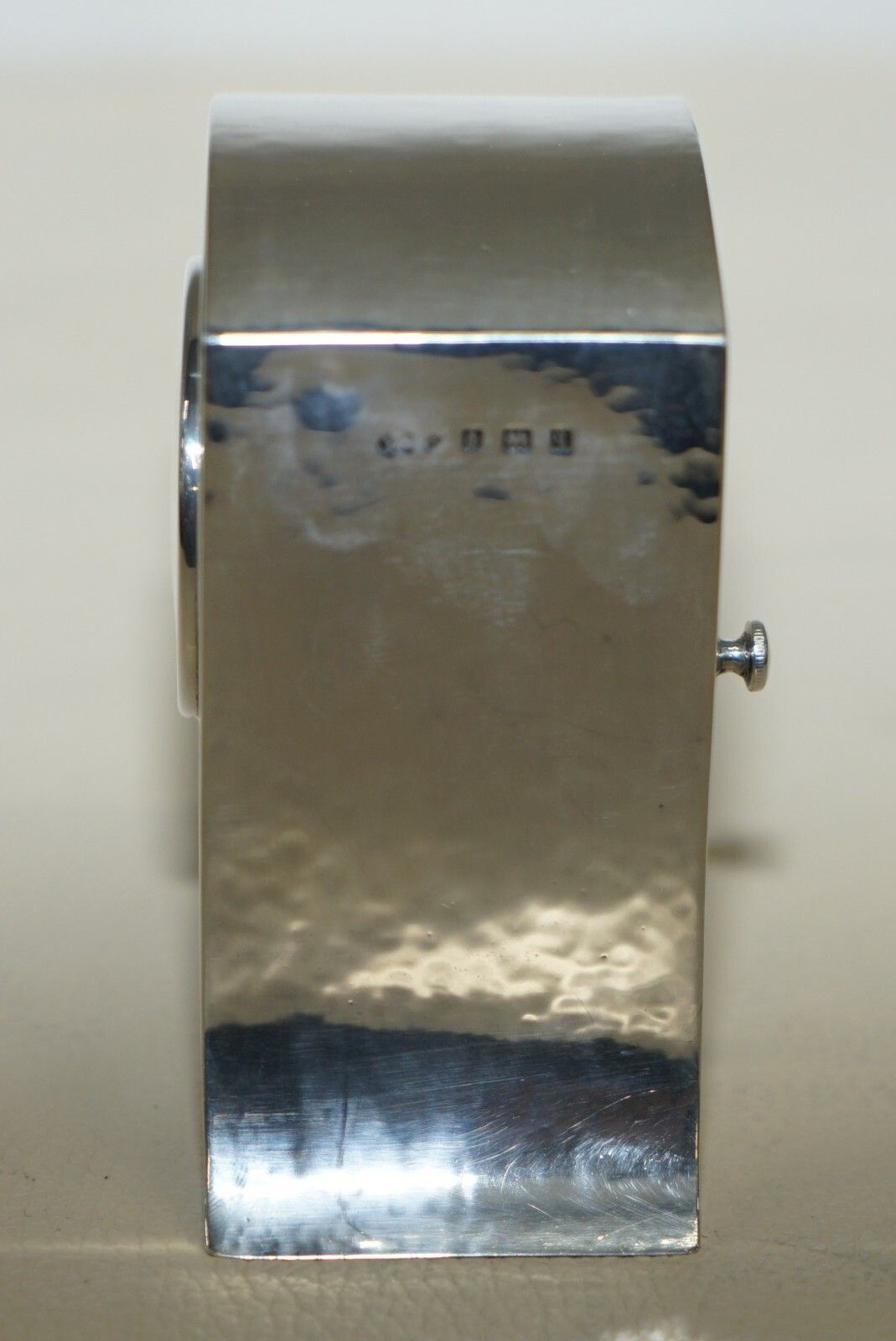 Solid Sterling Silver Liberty's London 1915 Miniature Carriage Clock Tudric Feel photo vinterior