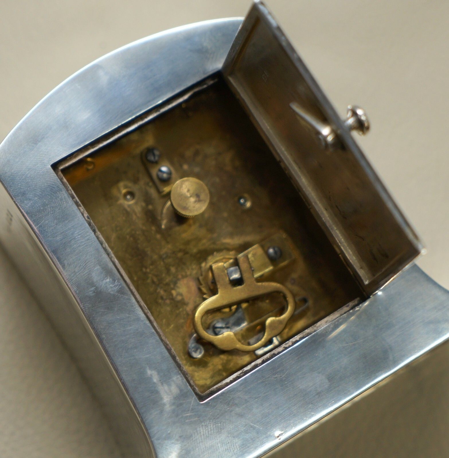 photo furniture Solid Sterling Silver Liberty's London 1915 Miniature Carriage Clock Tudric Feel