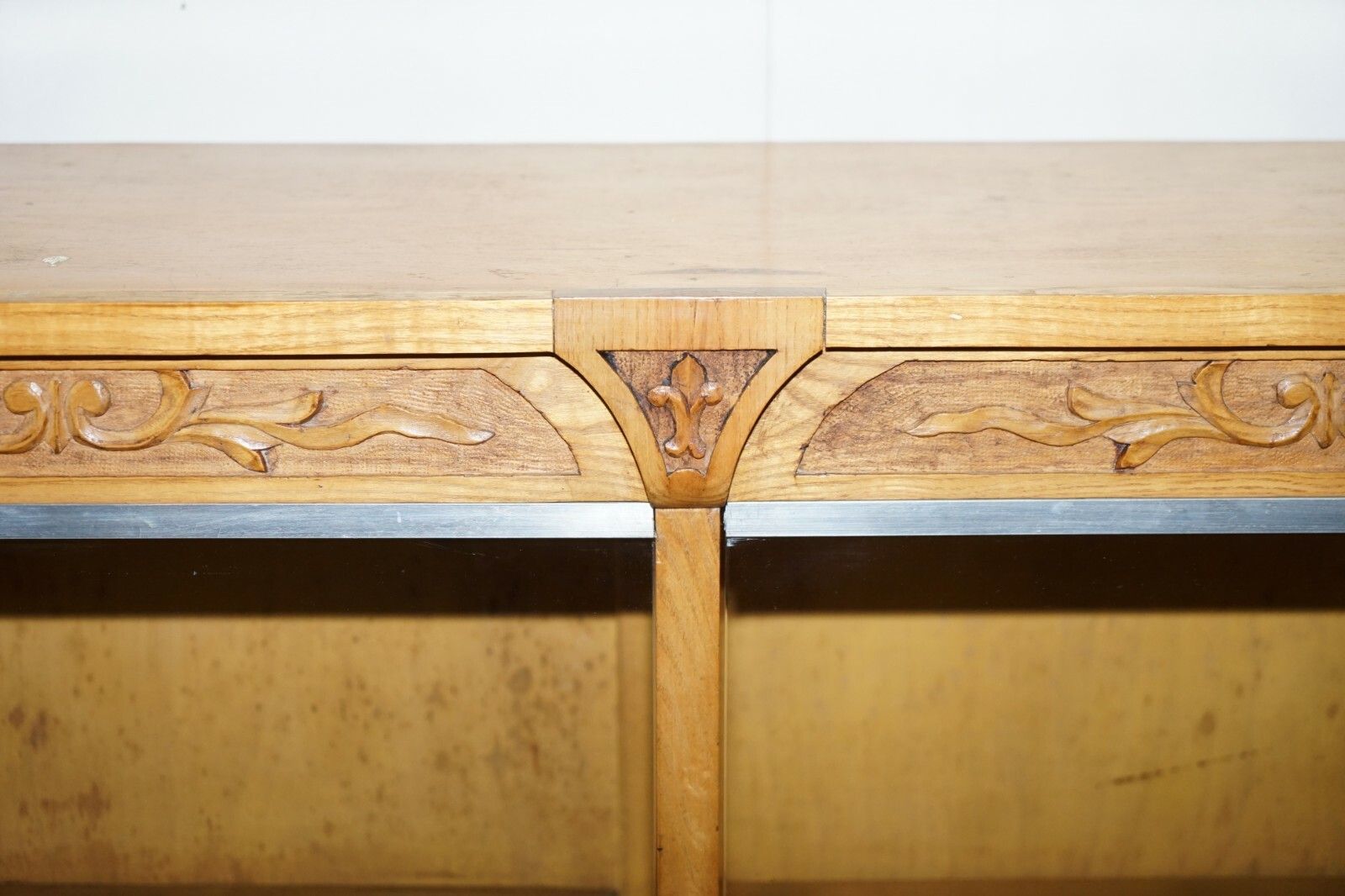 Furniture Matching Pair Of 170x187cm English Oak Library Study Bookcases With Glazed Doors photo