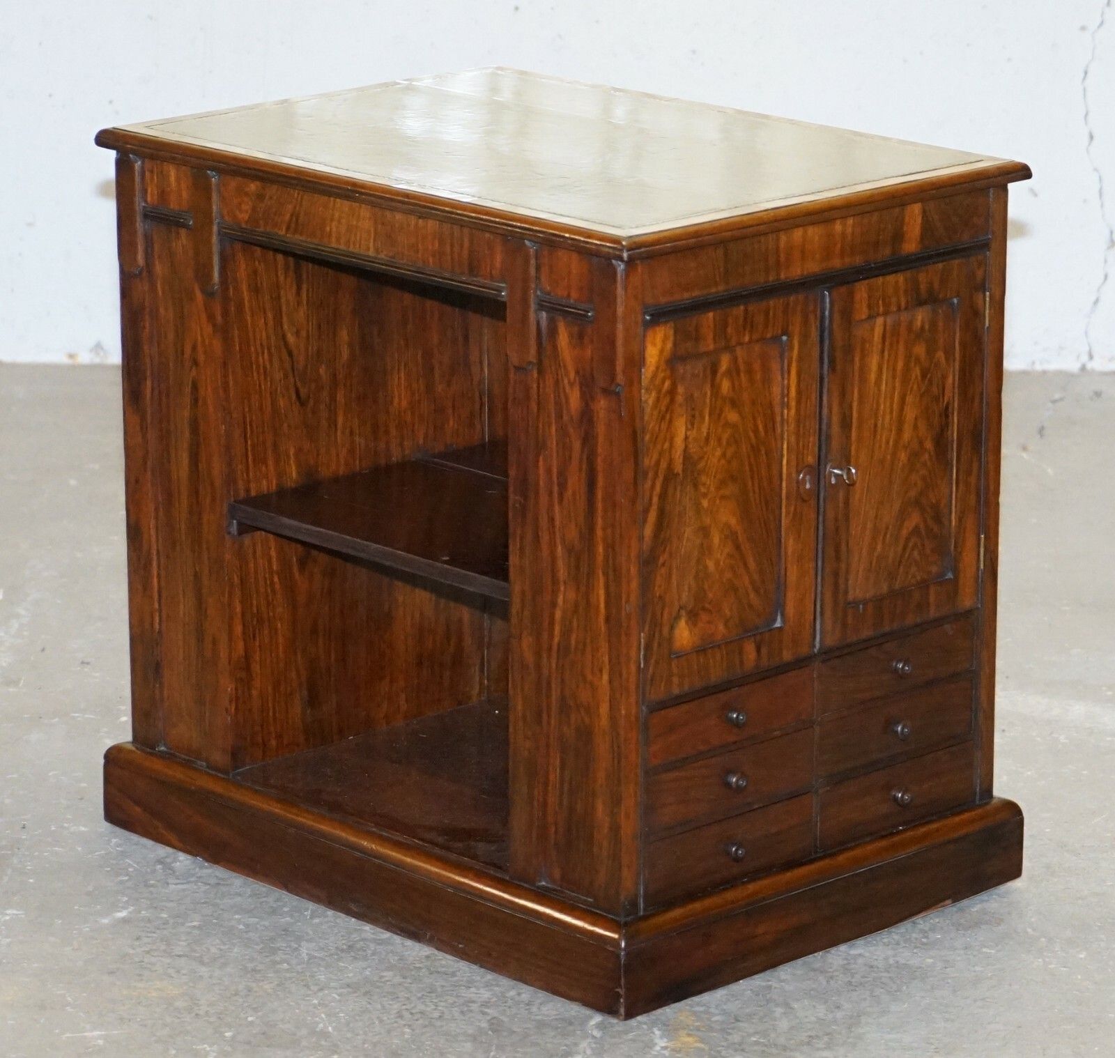 Rare William IV Circa 1830 Rosewood Library Folio Cabinet With Drawers Bookcase photo for sale