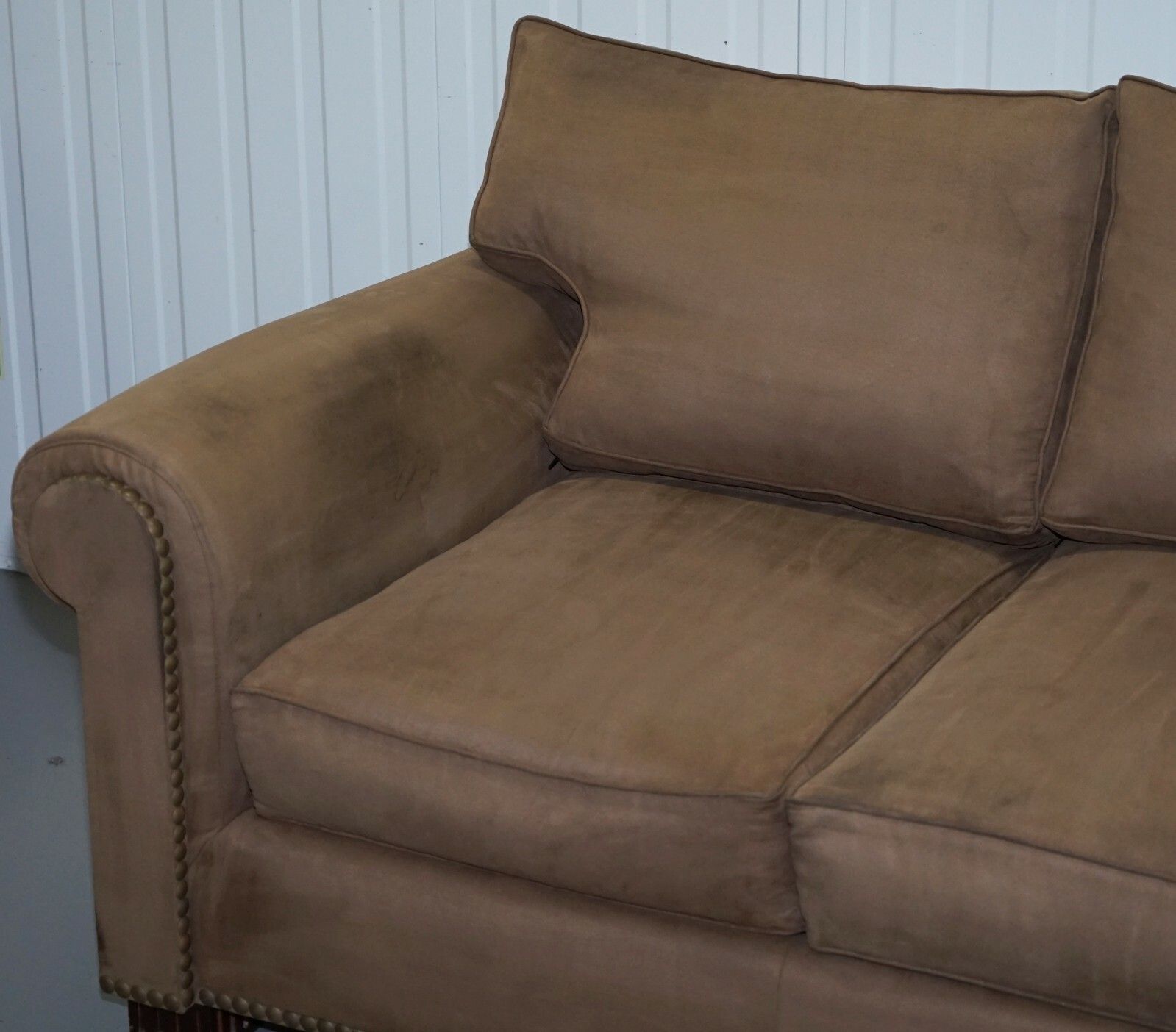 photo furniture Pair Of Rrp £23,000 Ralph Lauren Jamaica Salon Sofas Feather Filled Cushions
