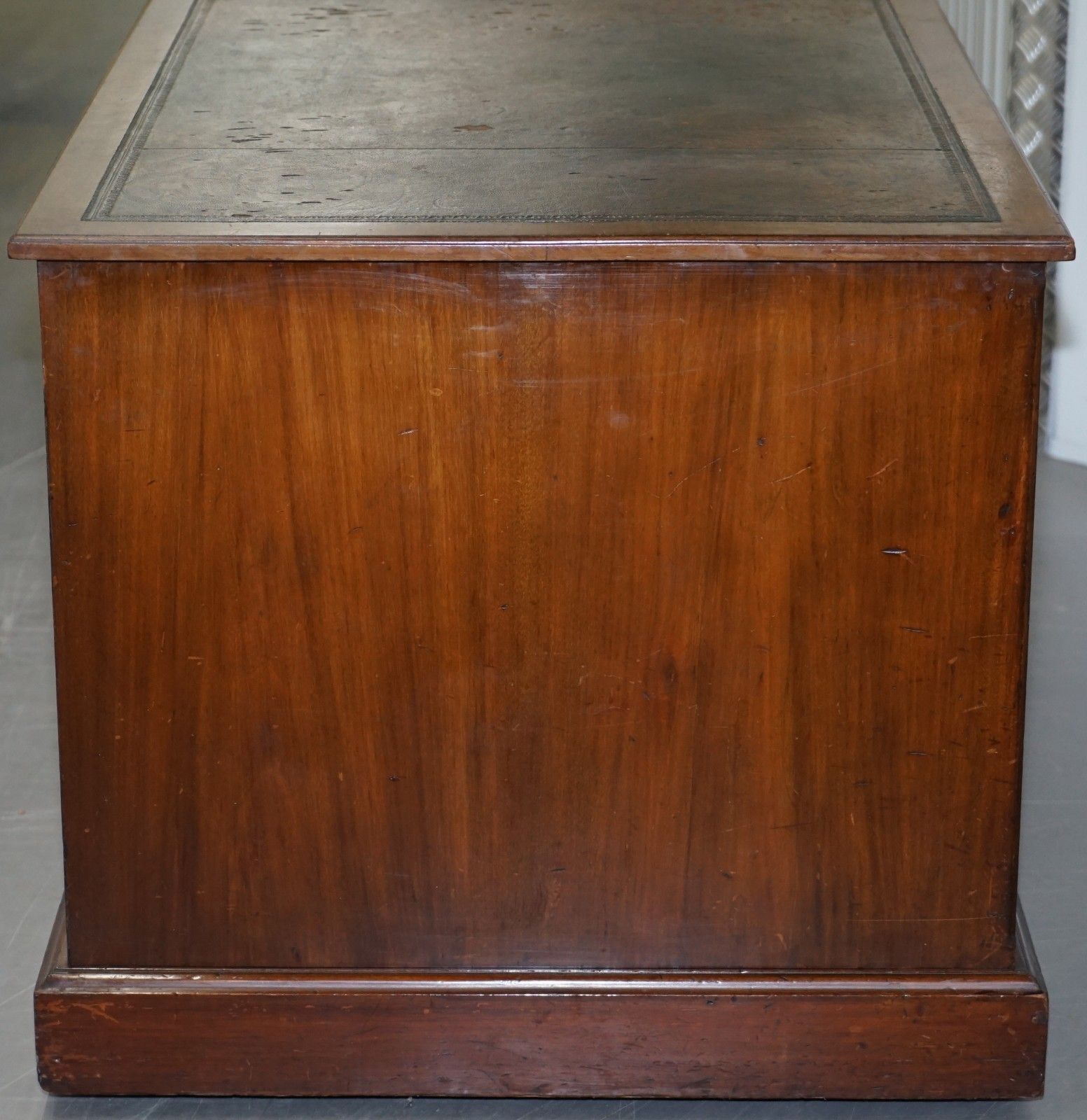 Rare Hampton & Son's Pall Mall Mahogany Twin Pedestal Writing Partners Desk photo buy