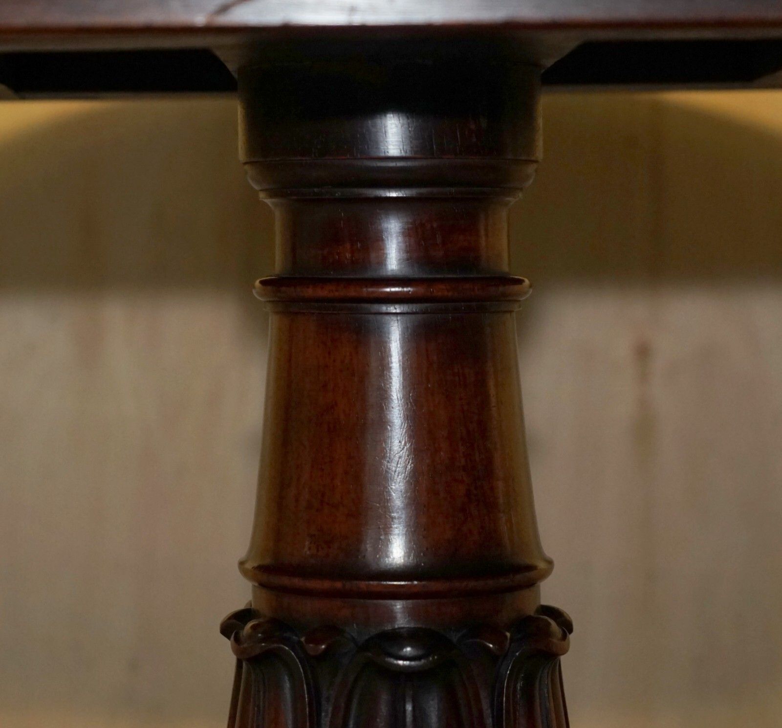 Stunning Antique William IV 1830 Rosewood & Green Leather Library Dining Table photo vinterior