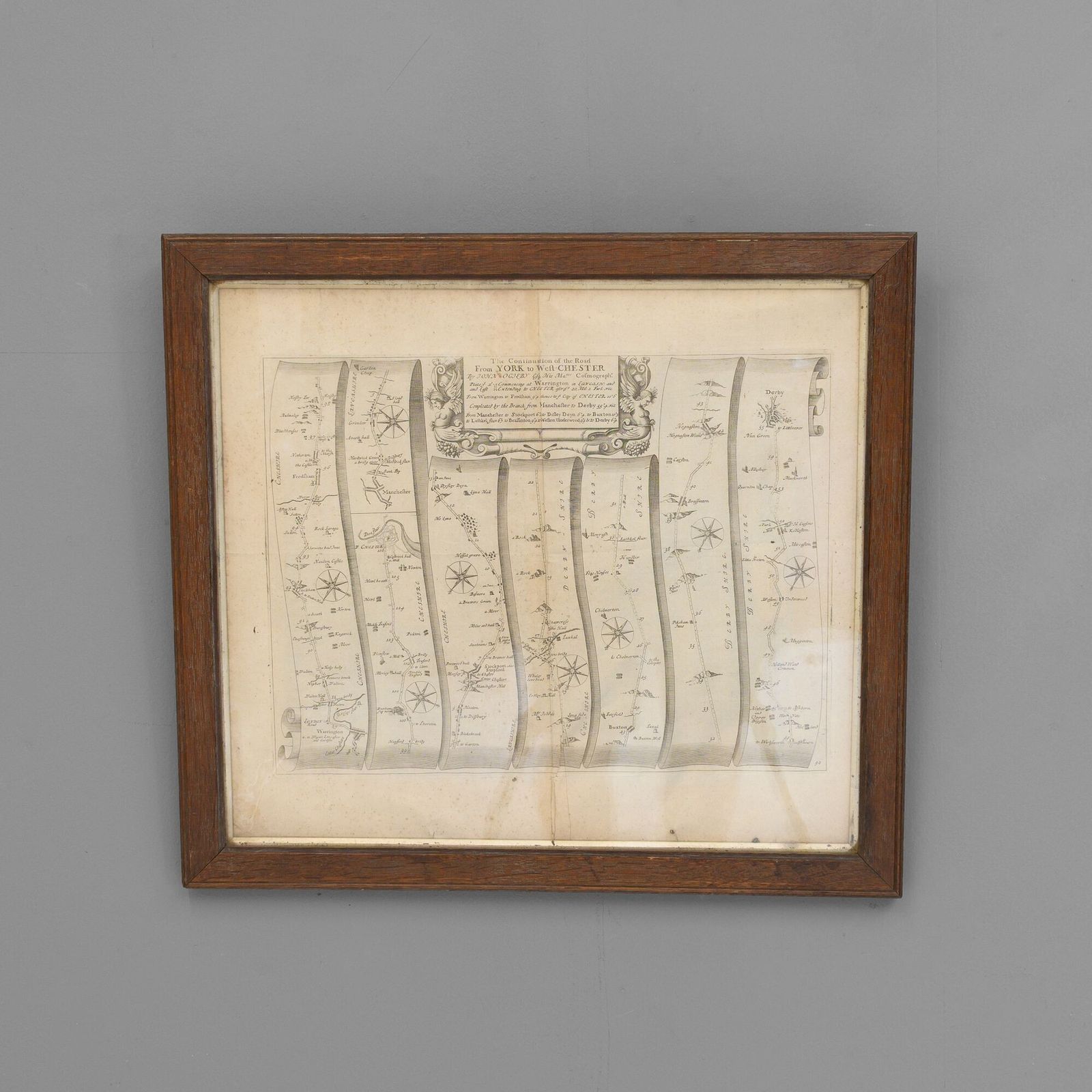 Map Of The York To Weft Chester Road