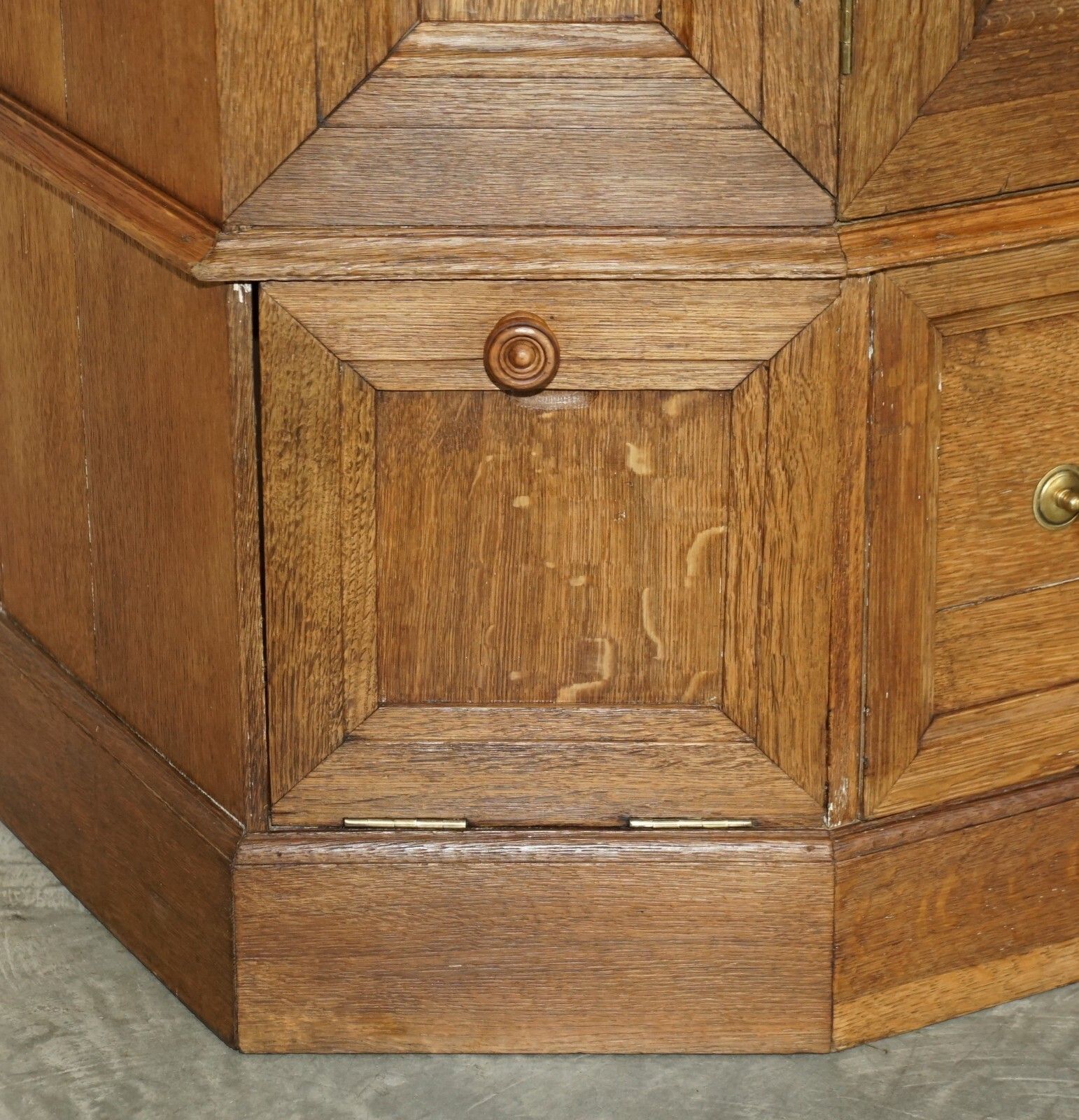 Fine Antique Victorian Circa 1880 Pine Housekeepers Cupboard Drawers Linen Pots photo vinterior