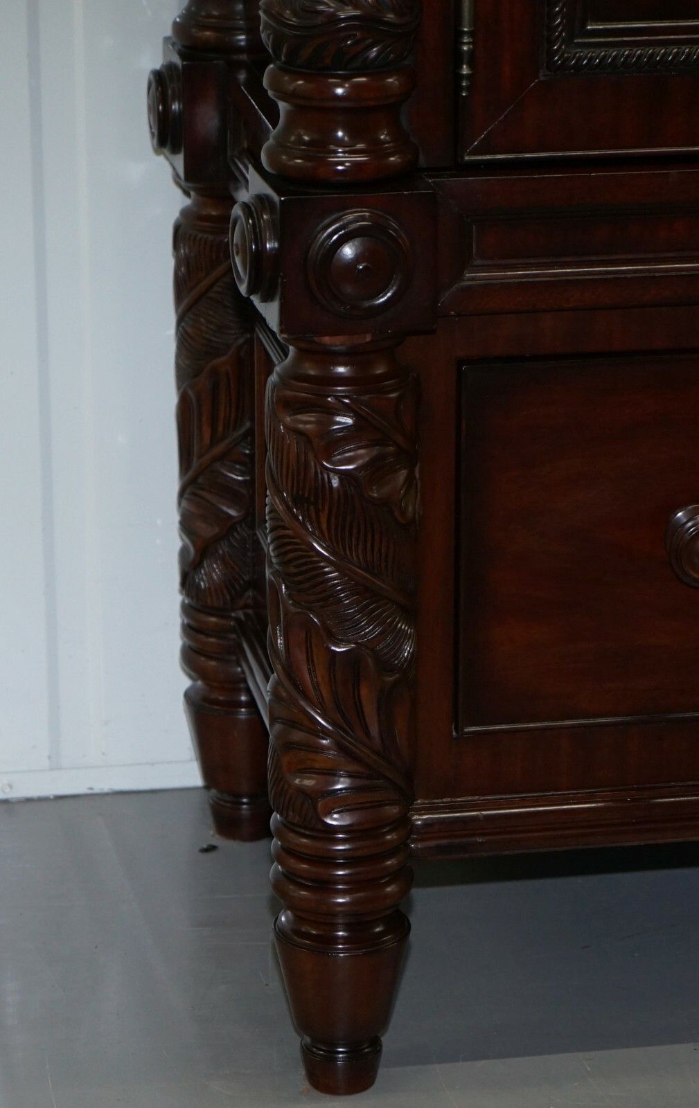 Huge Ralph Lauren Safari Collection Solid American Mahogany Television Cabinet photo 4500.0