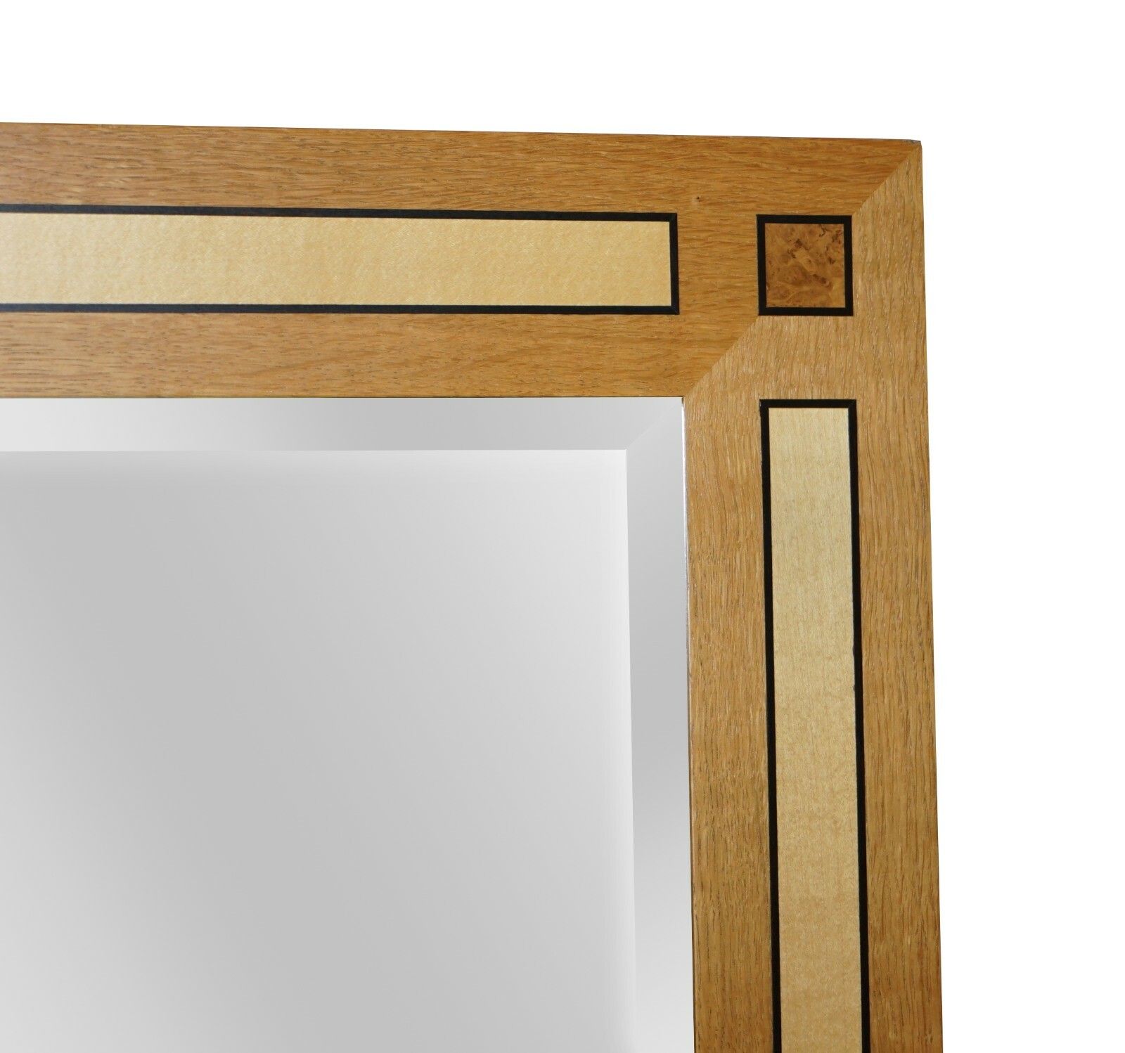 Large Viscount David Linley Burr Walnut Satinwood & Sycamore Overmantle Mirror photo for sale