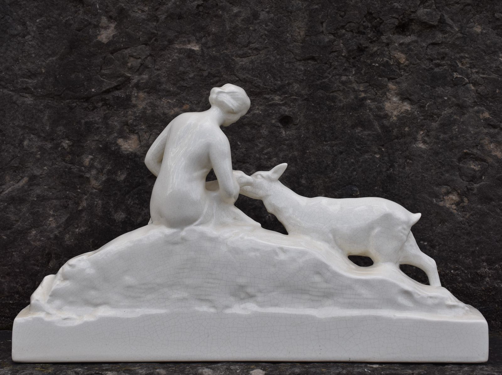 photo furniture Odyv, Woman With A Nanny Goat And Kid (Circa 1935)