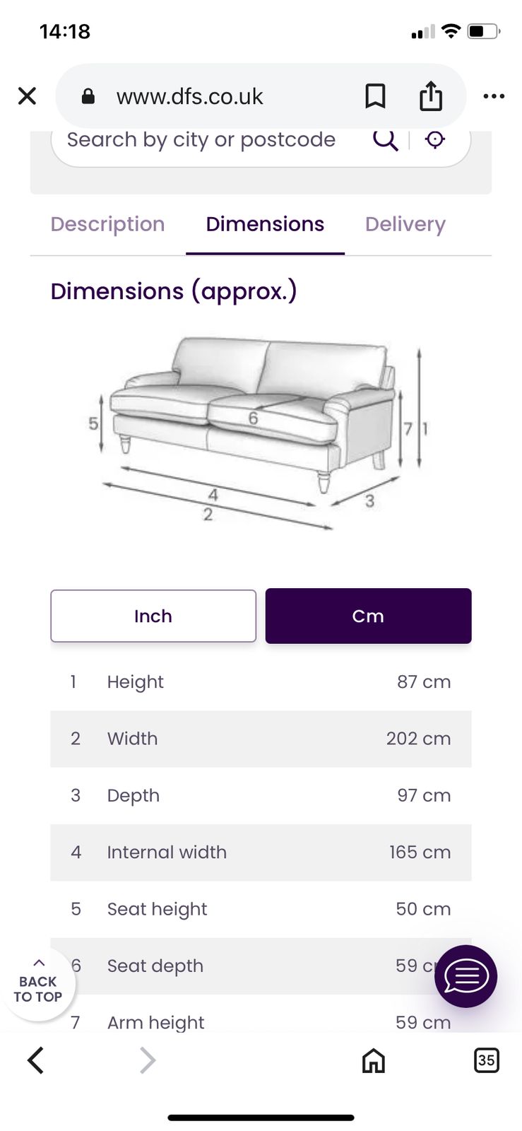 Dfs Livie Sofa photo for sale