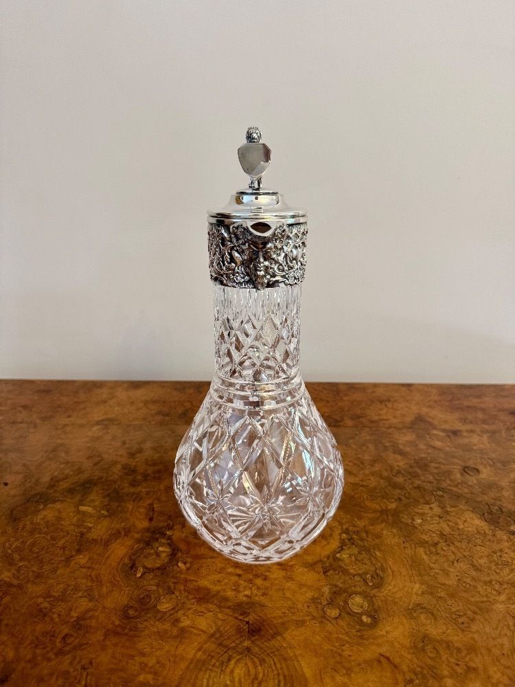 Outstanding Quality Pair Of Edwardian Silver Plated Claret Jugs photo buy