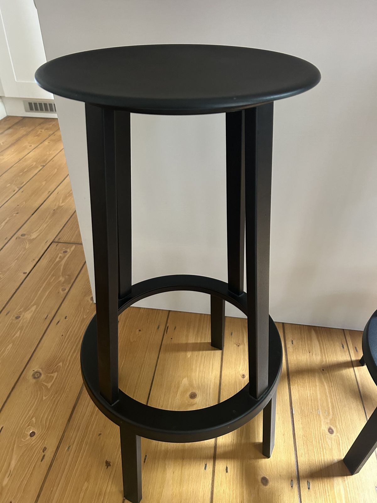 photo furniture Pair Of Hay Revolver Swivel Bar Stools – Black Metal