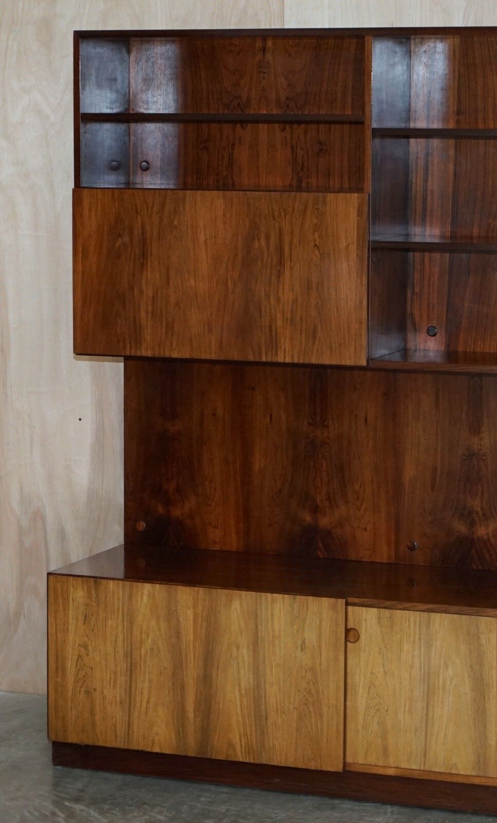 Fine Danish Rosewood Mid Century Modern Rosewood 1960's Bookcase Bar Sideboard photo Furniture