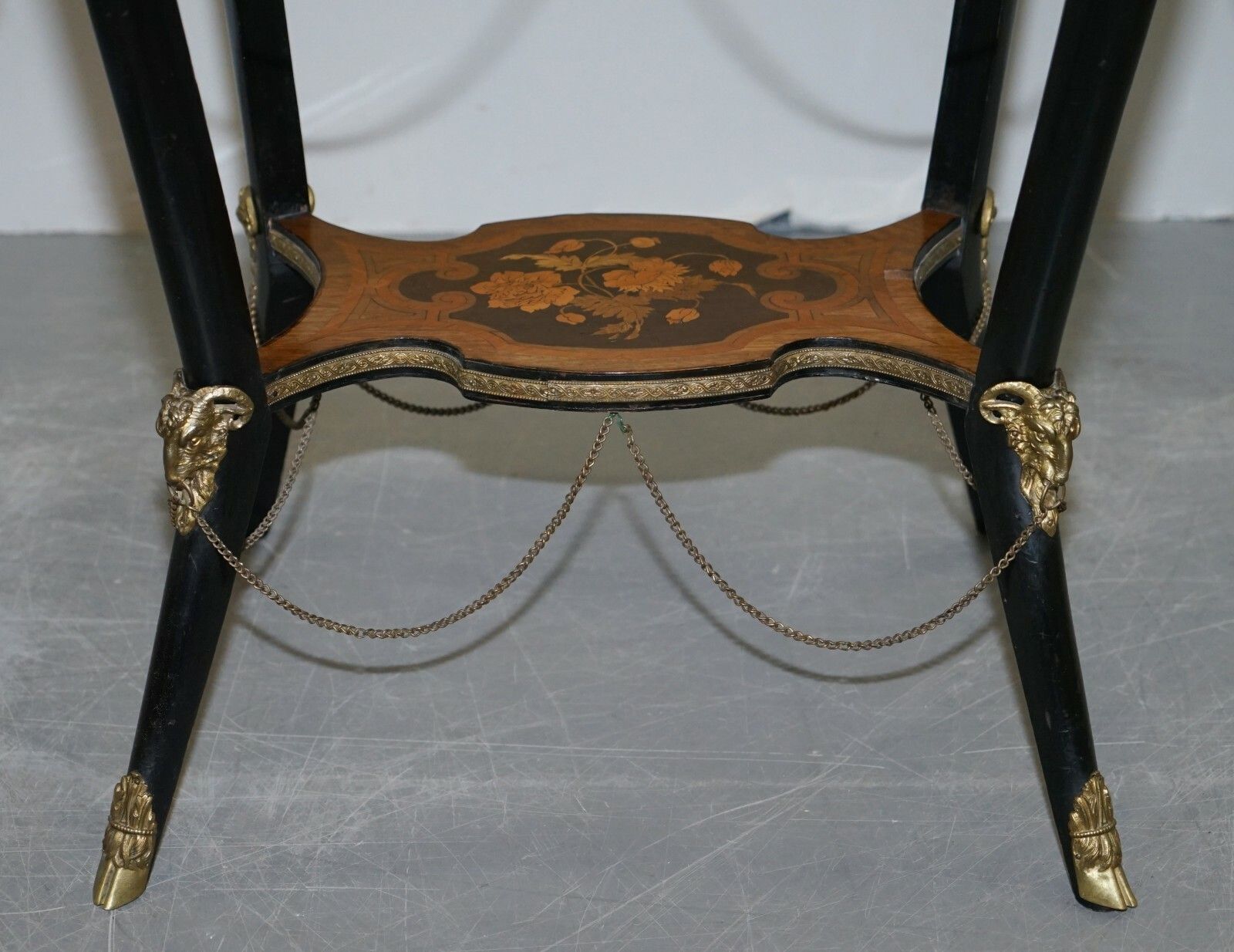 Rare Antique French Gilt Bronze Occasional Table Auguste Maximilien Delafontaine photo vintage