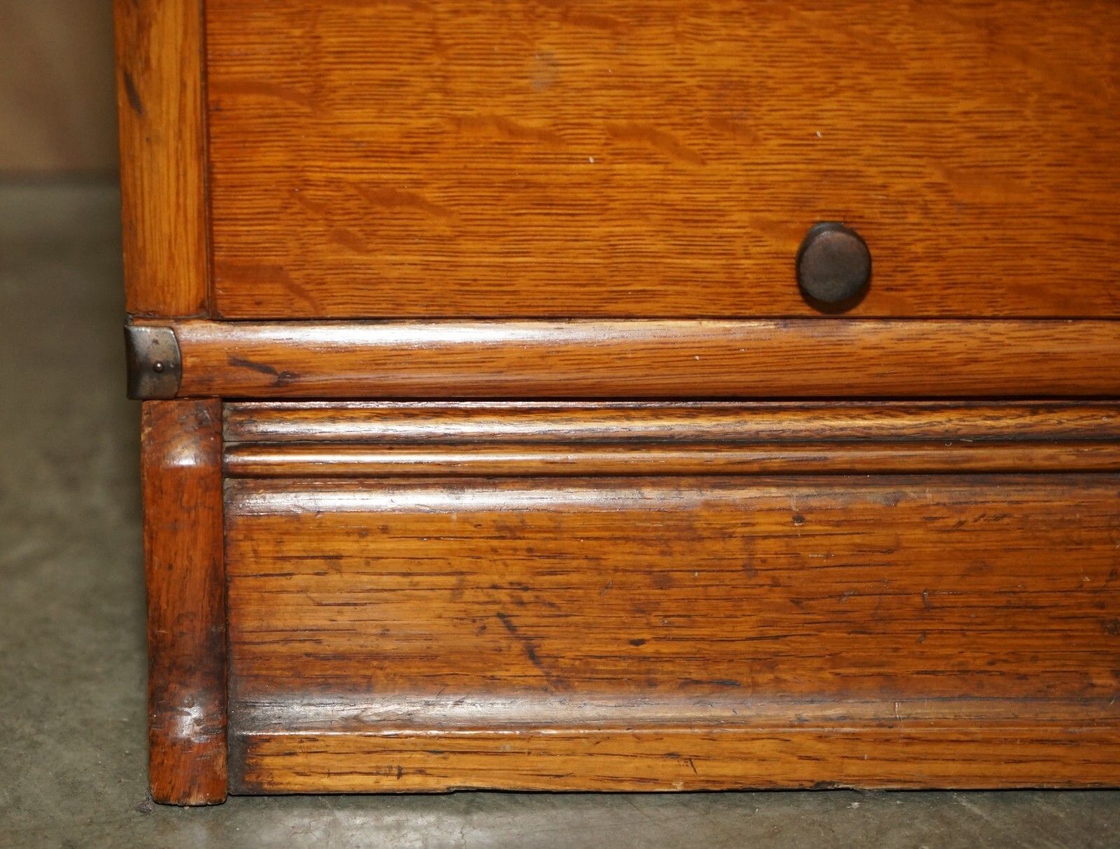 Super Rare Antique Globe Wernicke Haberdashery Shops Cabinet Filing Bookcase photo vintage