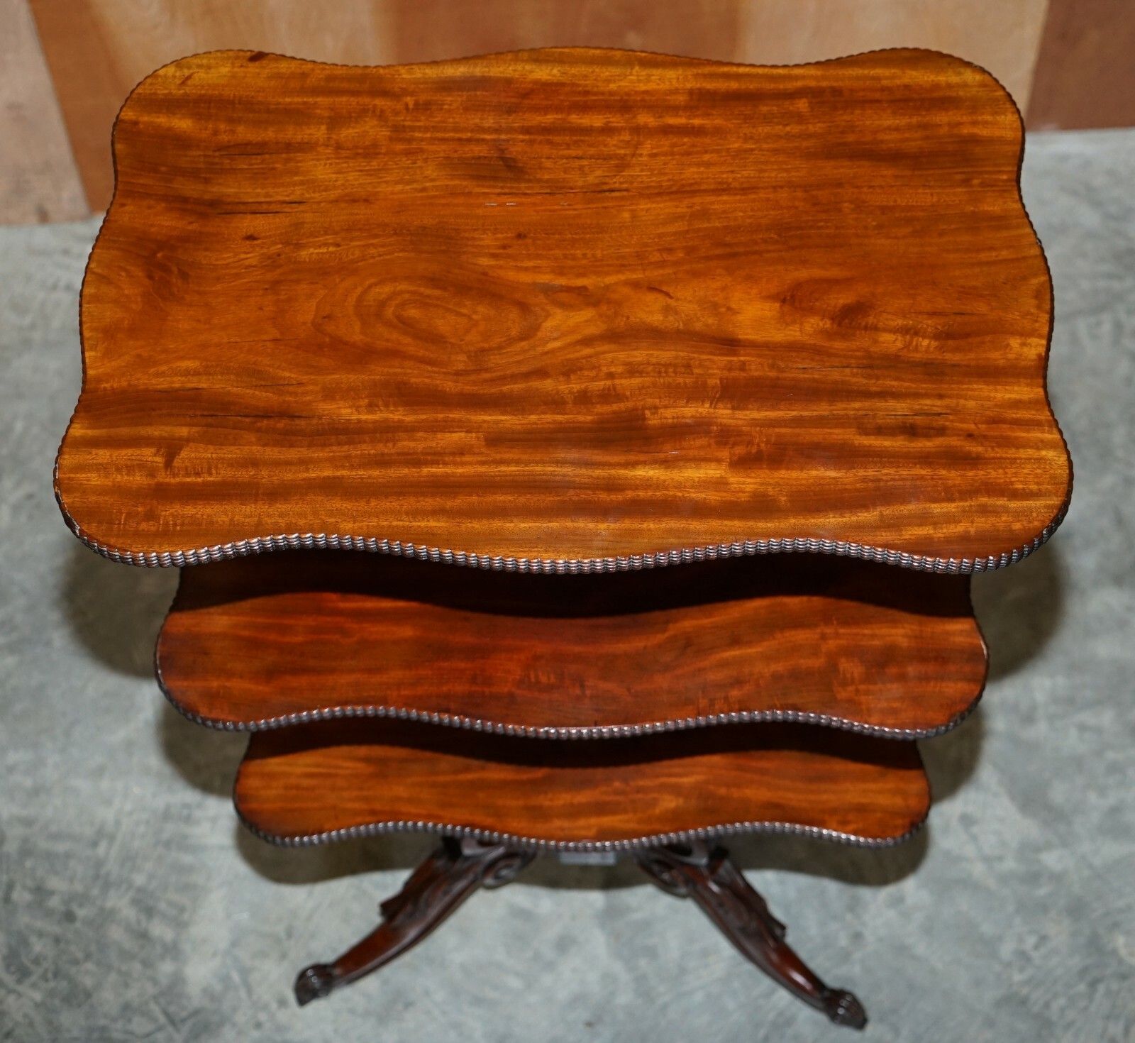 Restored Antique Gillows Cuban Mahogany Dumb Waiter Metamorphic Occasional Table photo buy