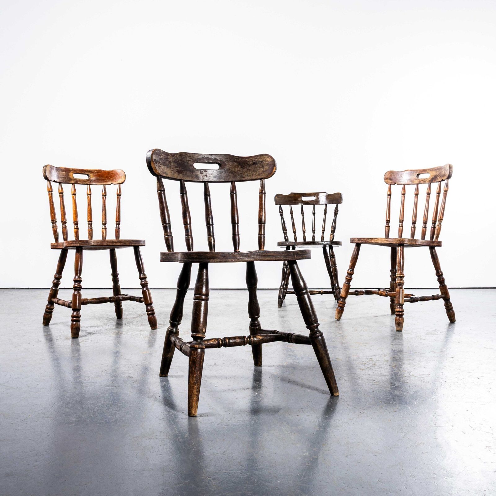 1970’s English Penny Public House Dining Chairs photo Furniture