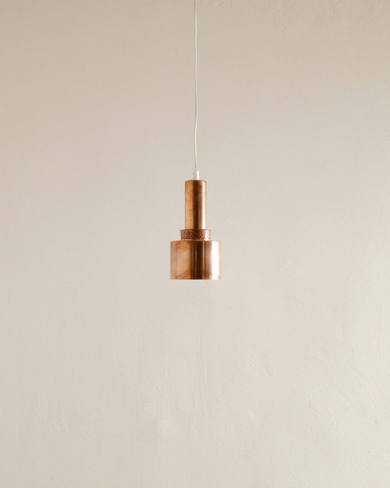 Vintage Swedish Mid Century Copper Ceiling Pendant Lamp By Hans Agne Jakobsson, 1950s photo vinterior