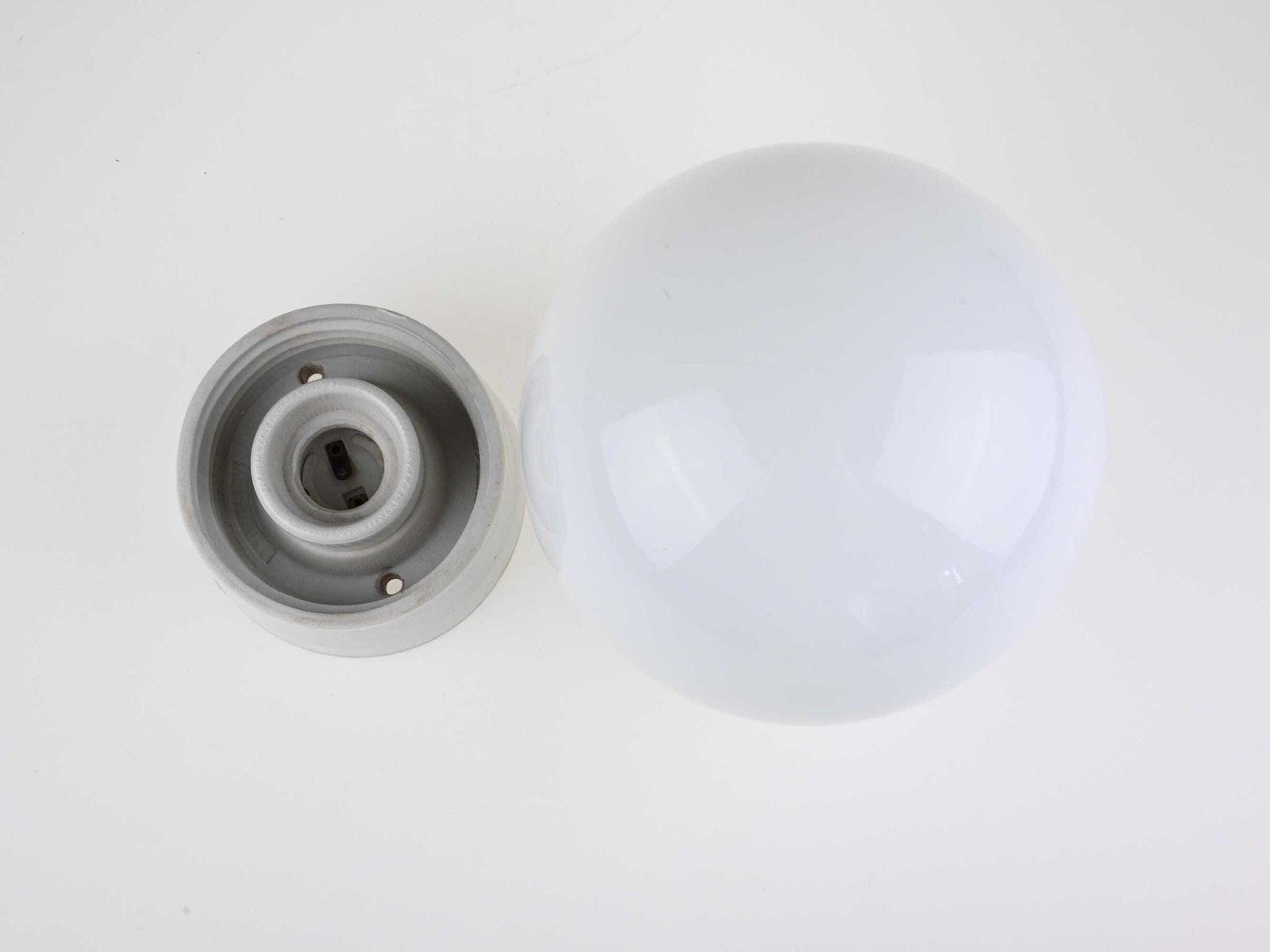 photo for sale Glass Globe Wall Mount Lamp, Wall Lamp, Mid Century Lamp, Modern Lamp, Vintage Light, Retro Lamp, Industrial Lamp, Industrial Wall Lamp