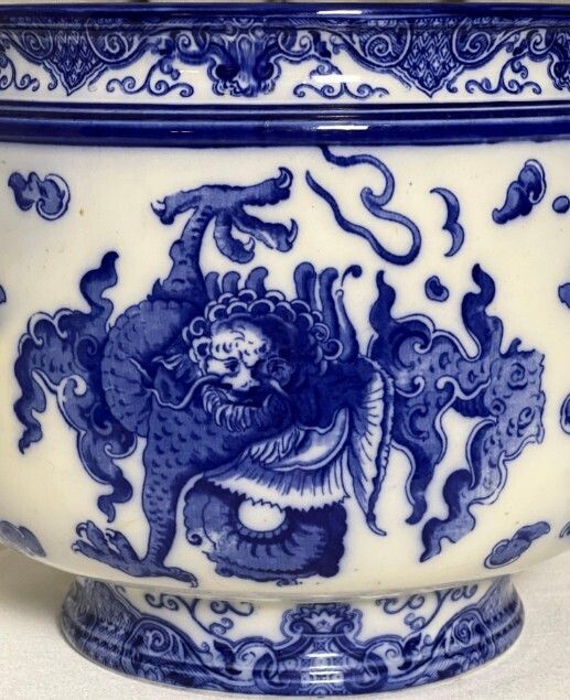 Royal Doulton 'Oyama' Pattern Very Large Pottery Jardiniere photo for sale